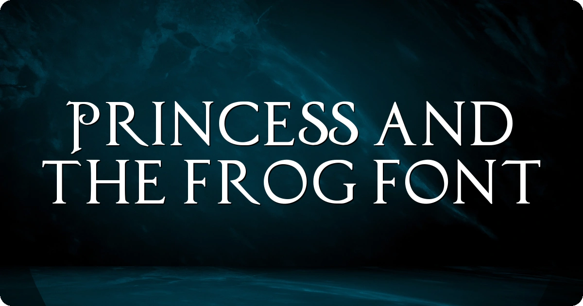 Princess And The Frog Font preview