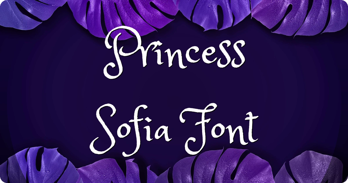 Princess Sofia Font preview