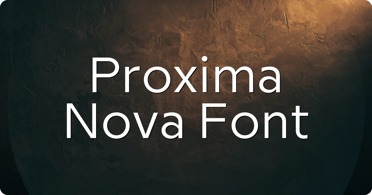 Proxima Nova Font preview