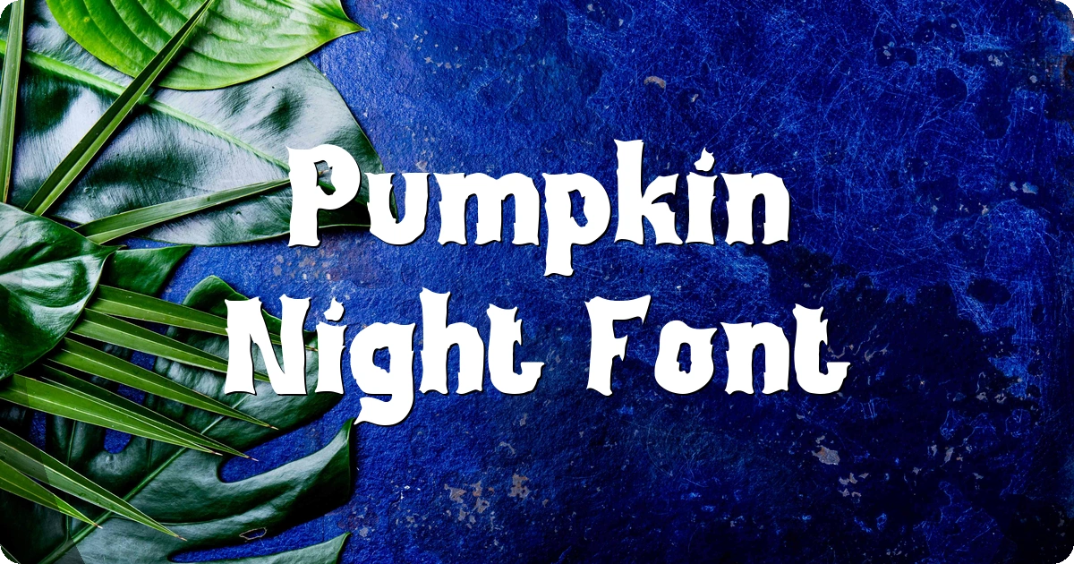 Pumpkin Night Font preview