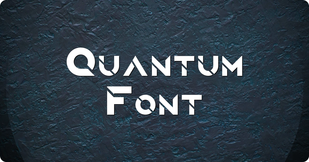 Quantum Font preview