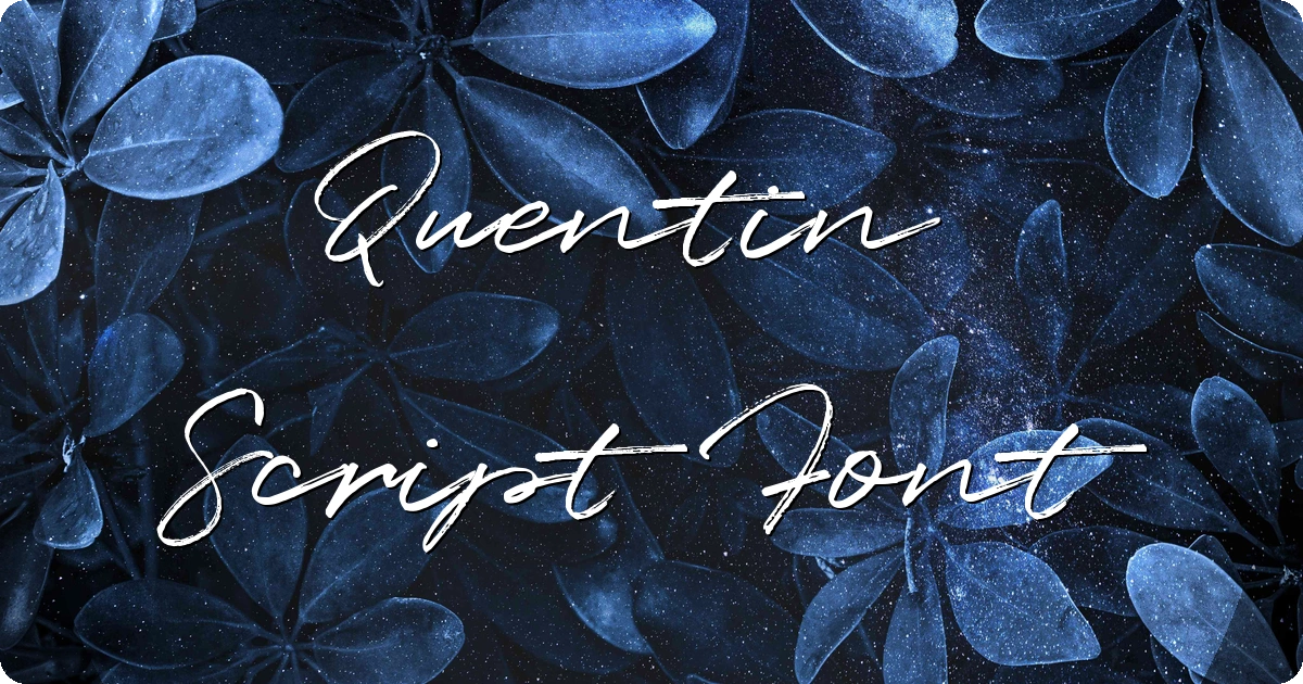 Quentin Script Font preview