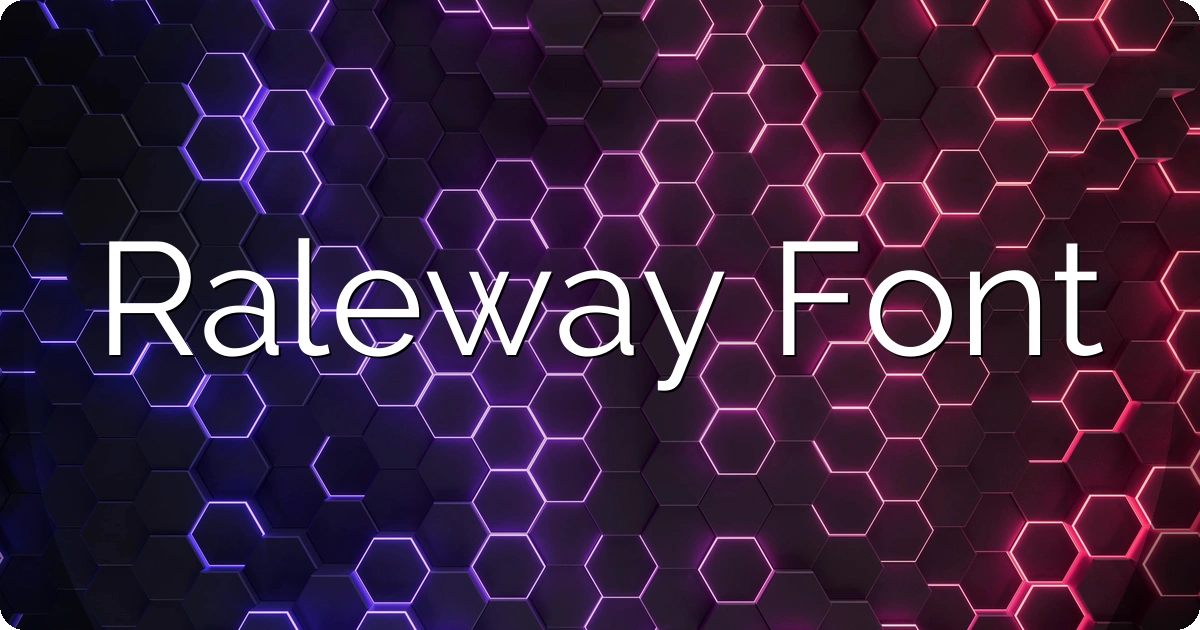 Raleway Font preview
