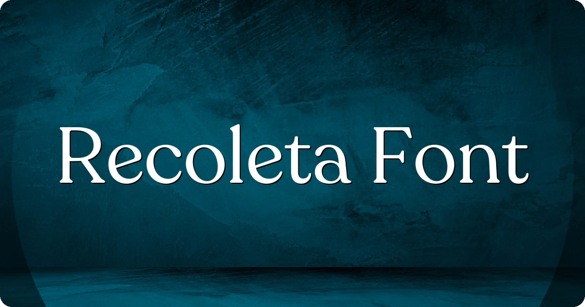 Recoleta Font preview