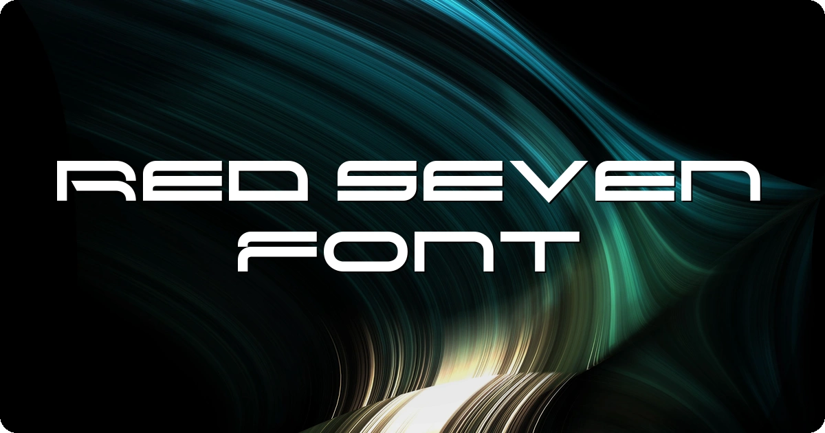 Red Seven Font preview