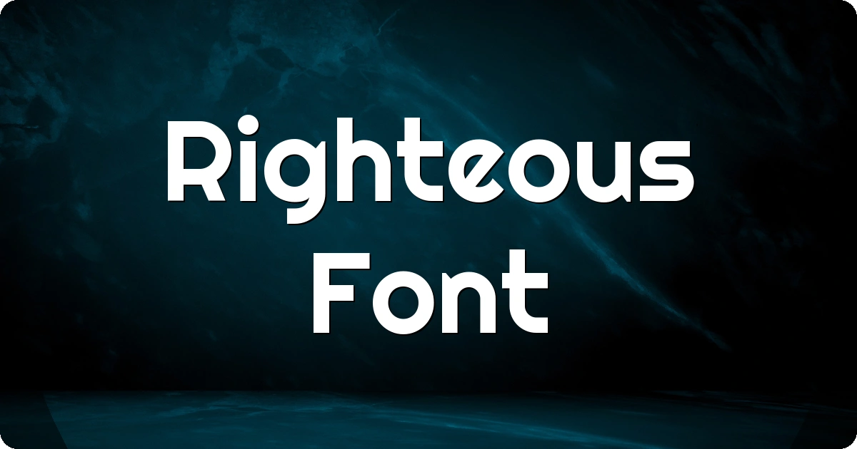 Righteous Font preview