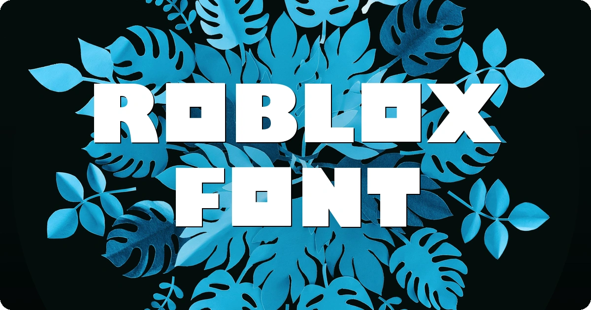 Roblox Font preview