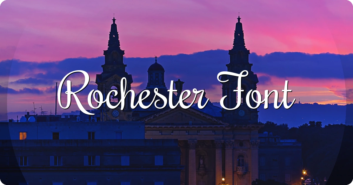 Rochester Font preview