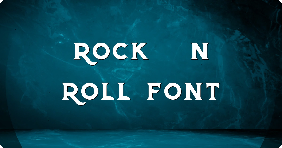 Rock‚Äôn Roll Font preview