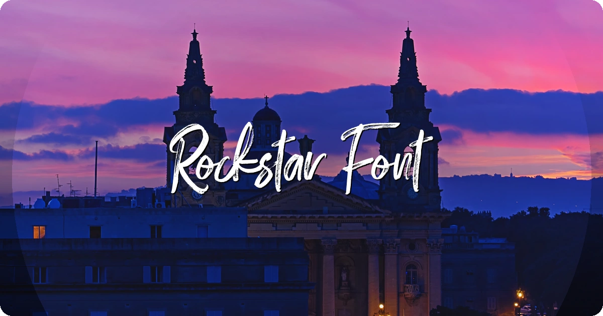 Rockstar Font preview