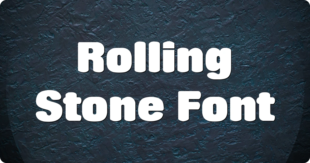 Rolling Stone Font preview