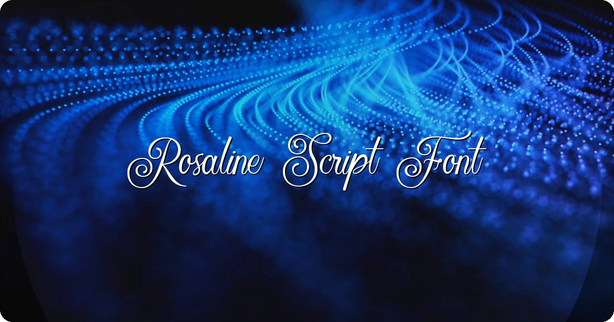 Rosaline Script Font preview