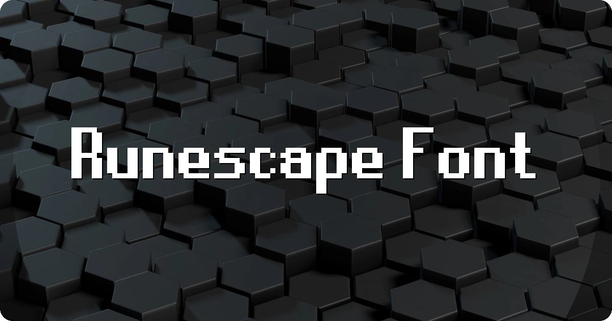 Runescape Font preview