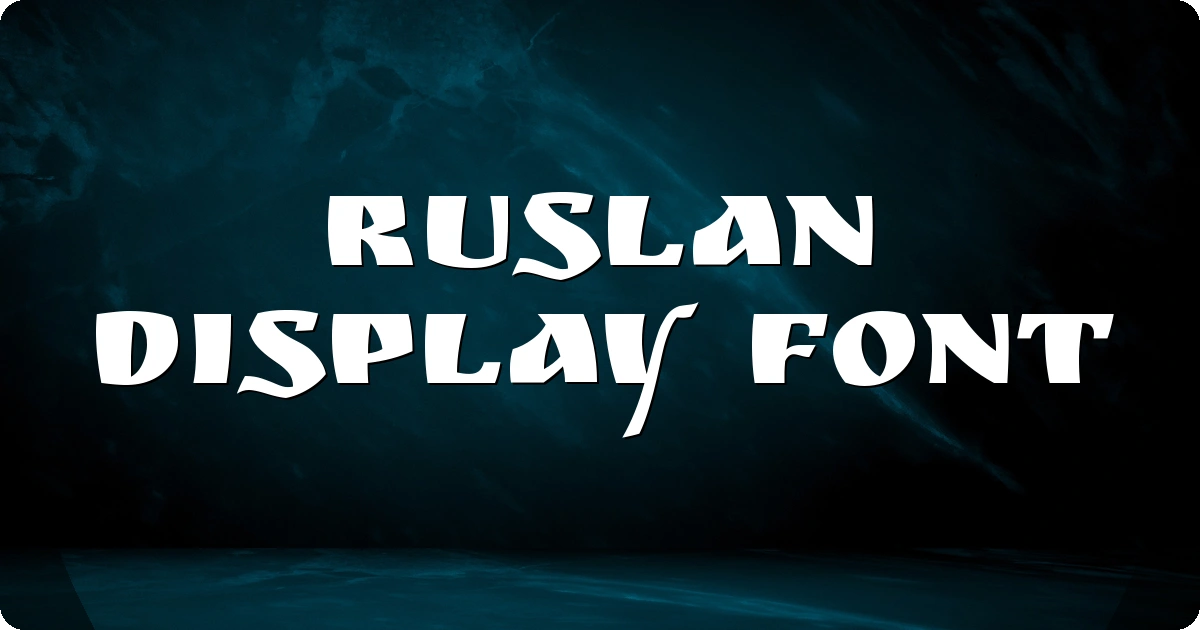 Ruslan Display Font preview