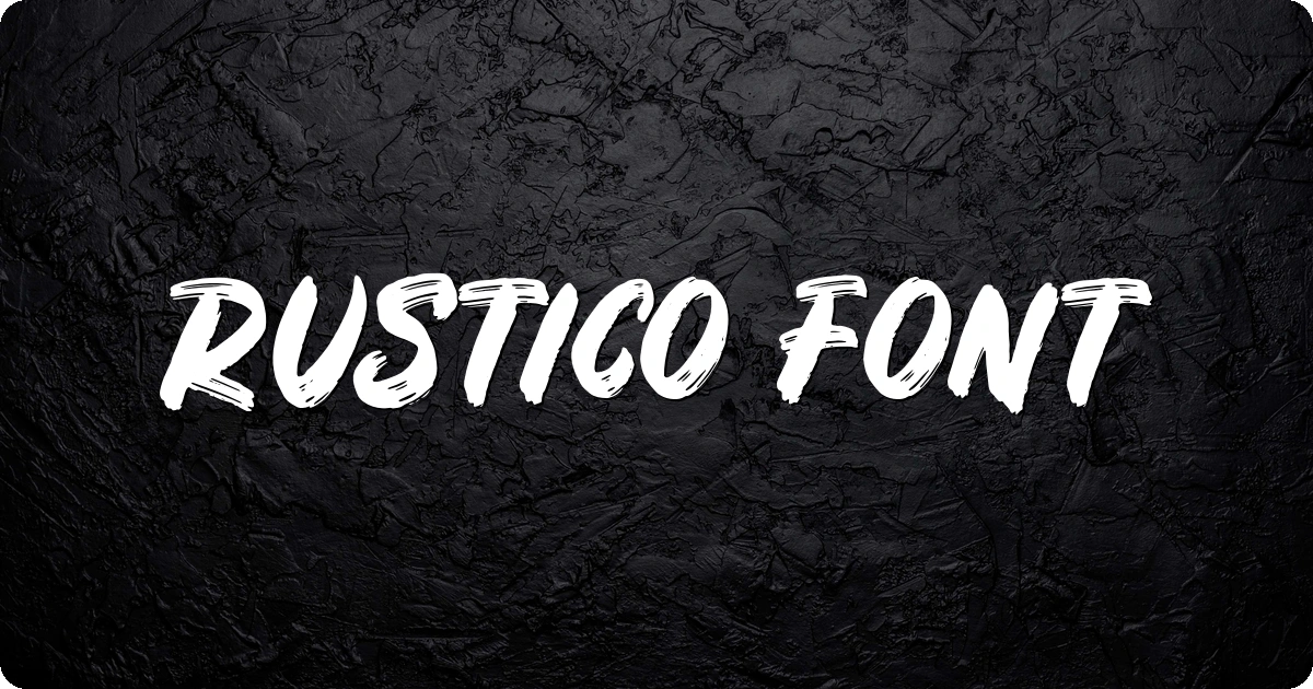 Rustico Font preview