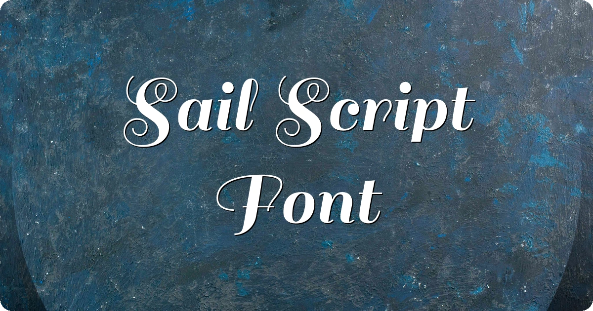 Sail Script Font preview