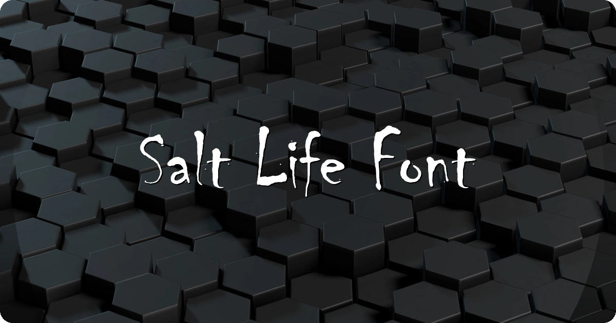 Salt Life Font preview