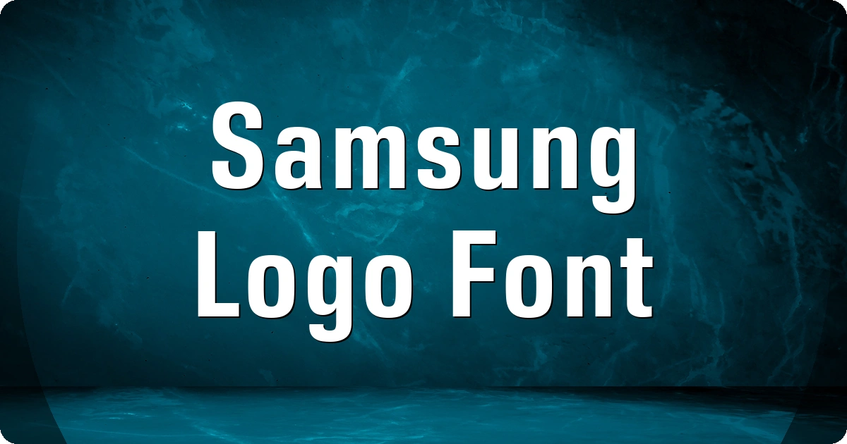 Samsung Logo Font preview