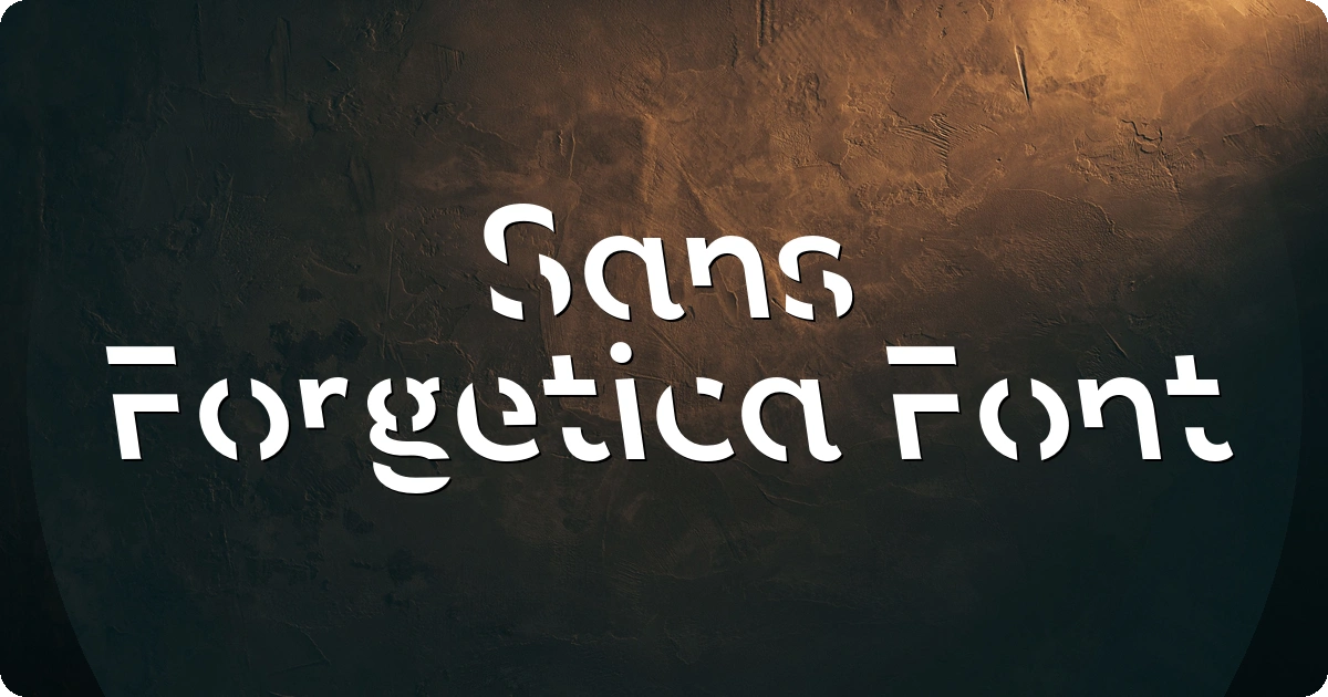 Sans Forgetica Font preview