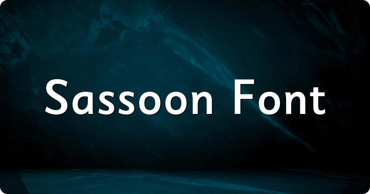 Sassoon Font preview