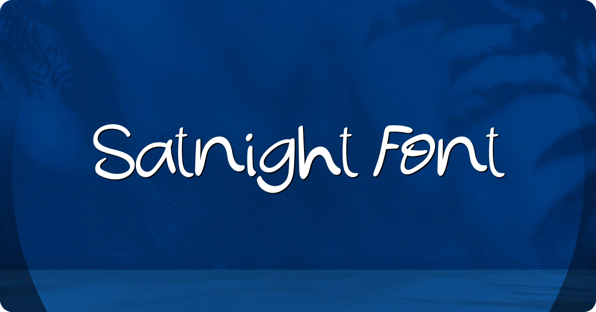 Satnight Font preview