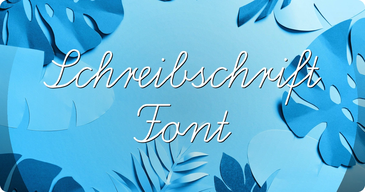 Schreibschrift Font preview