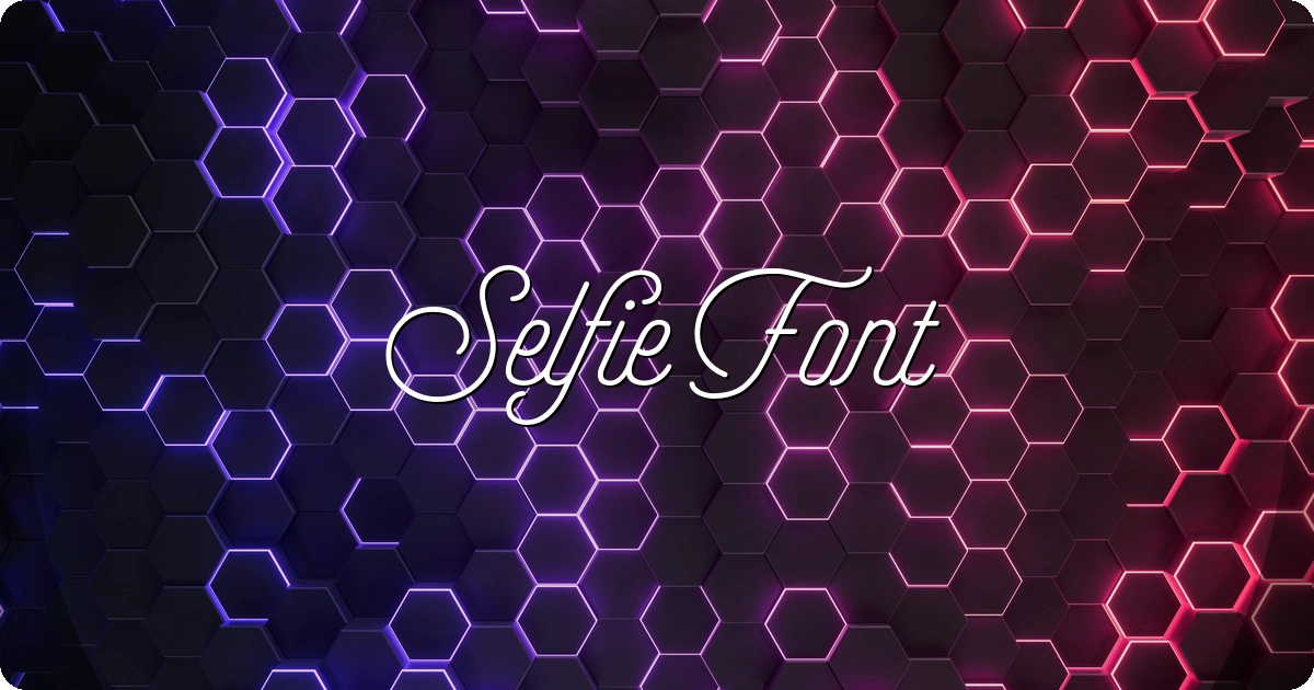 Selfie Font preview