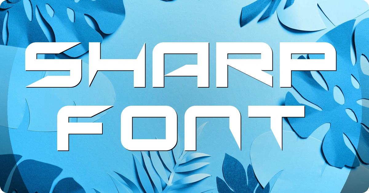 Sharp Font preview