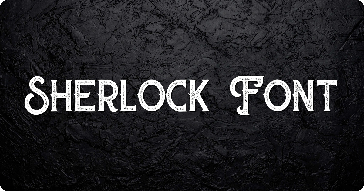 Sherlock Font preview