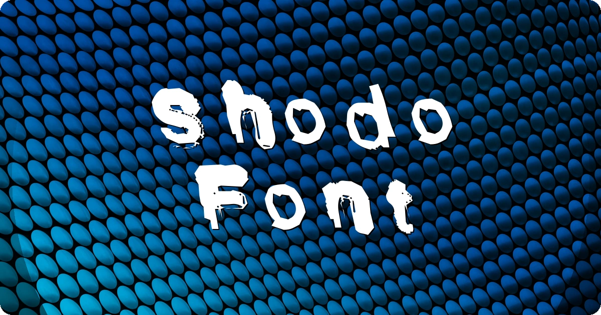 Shodo Font preview
