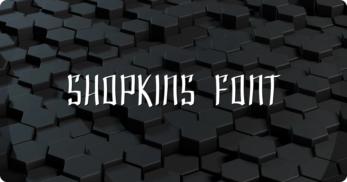 Shopkins Font preview