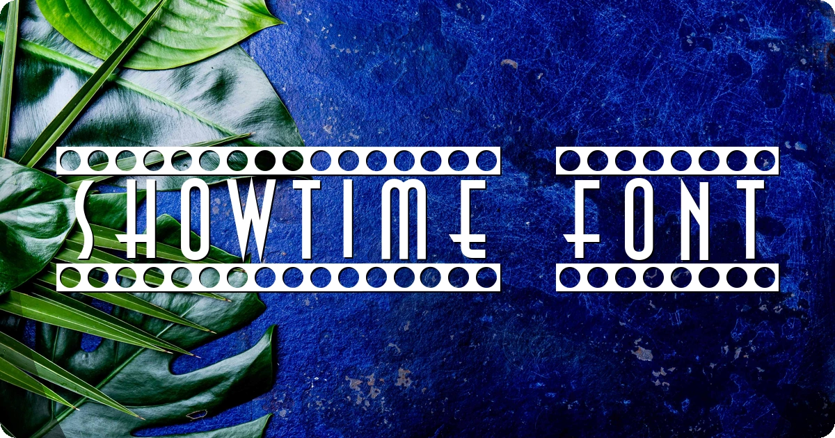 Showtime Font preview
