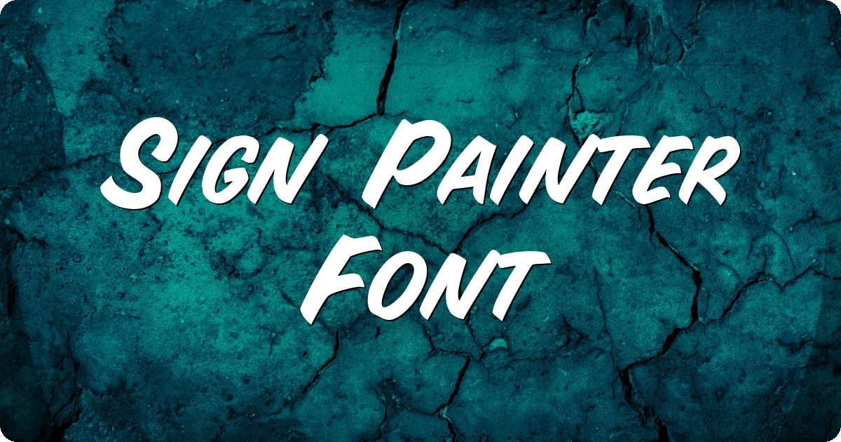 Sign Painter Font preview