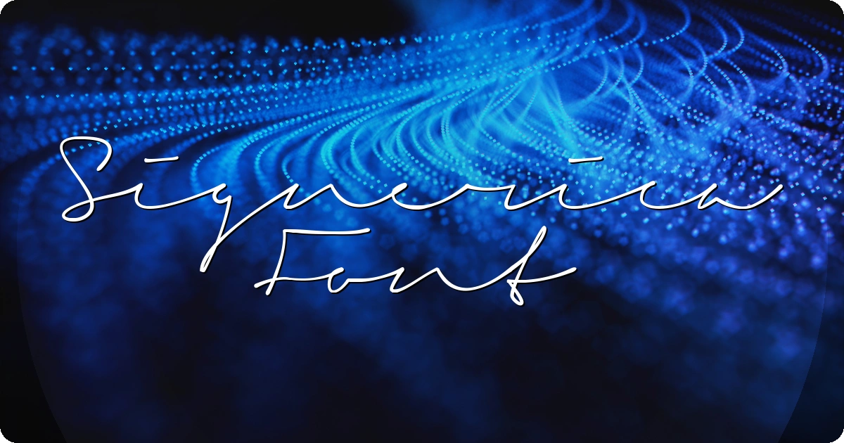 Signerica Font preview