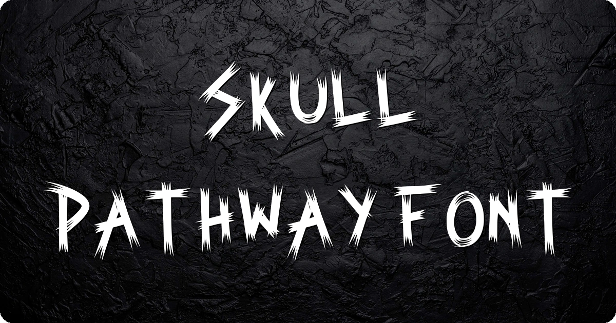 Skull Pathway Font preview