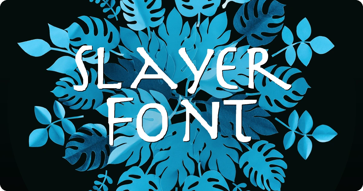 Slayer Font preview
