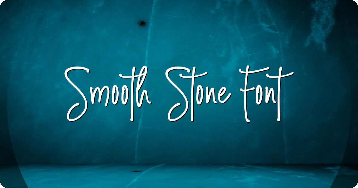 Smooth Stone Font preview