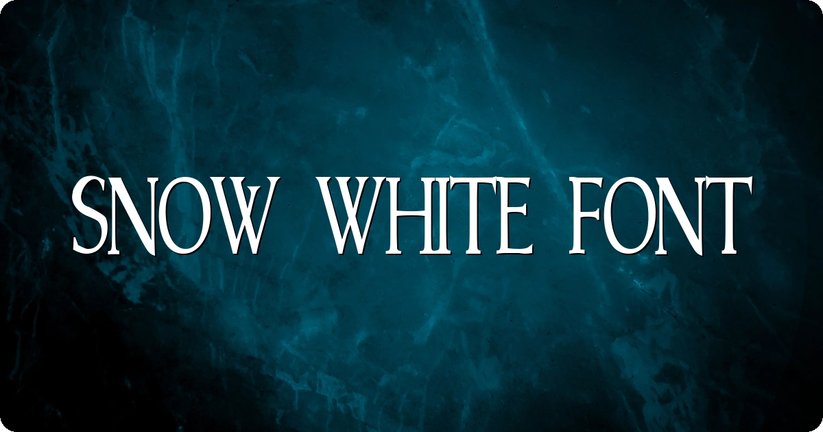 Snow White Font preview