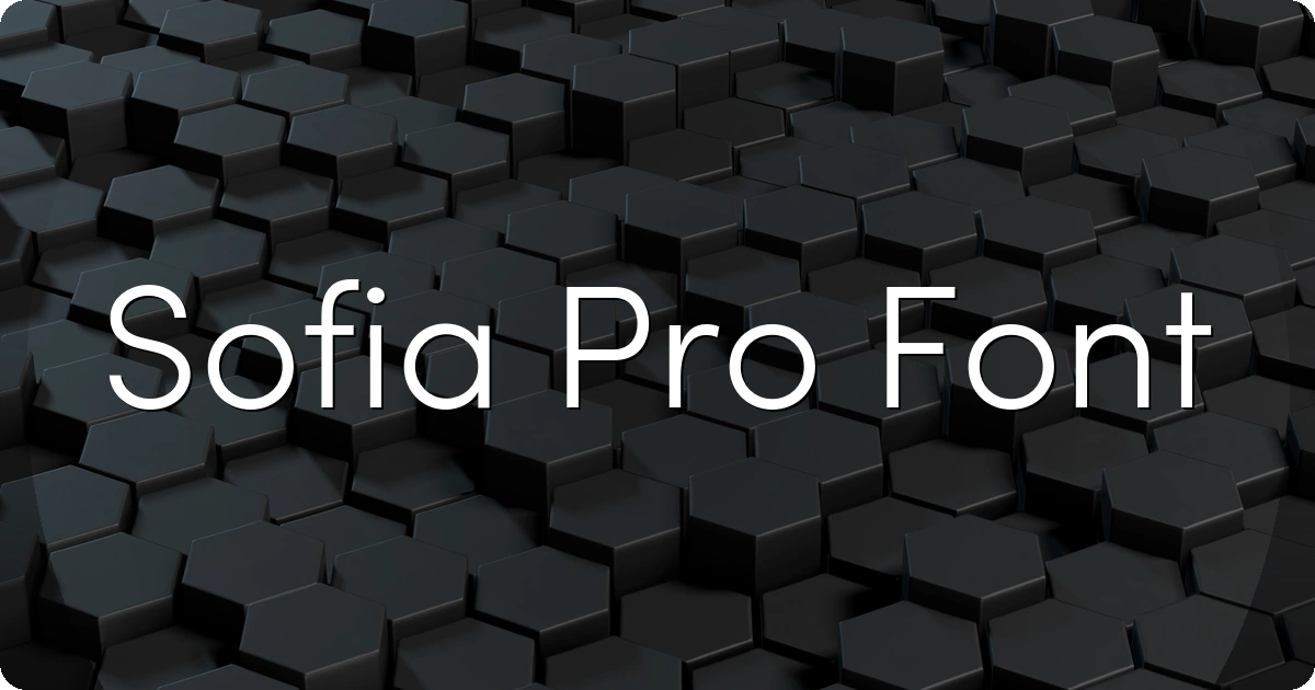 Sofia Pro Font preview
