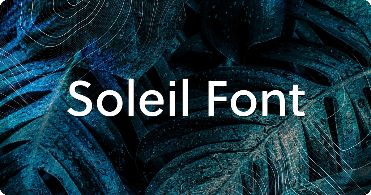Soleil Font preview