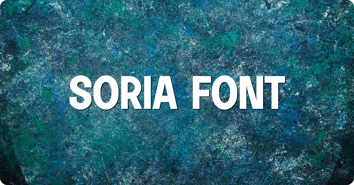 Soria Font preview