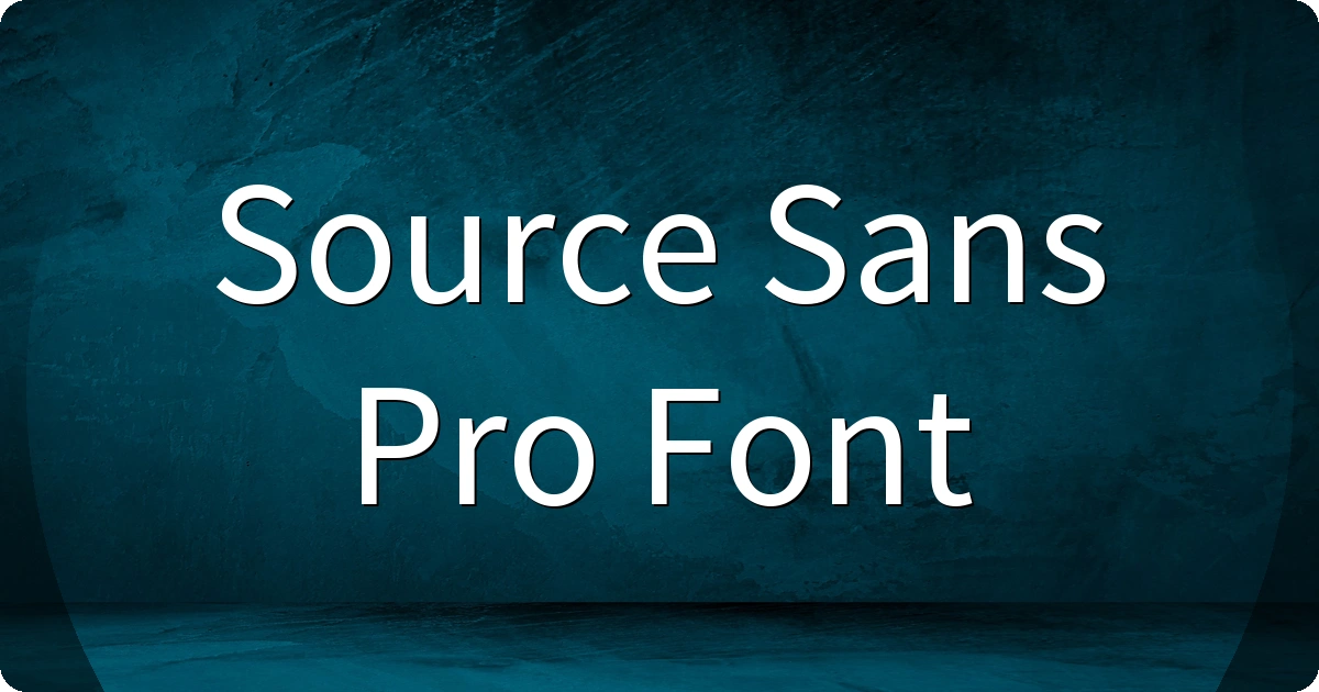 Source Sans Pro Font preview