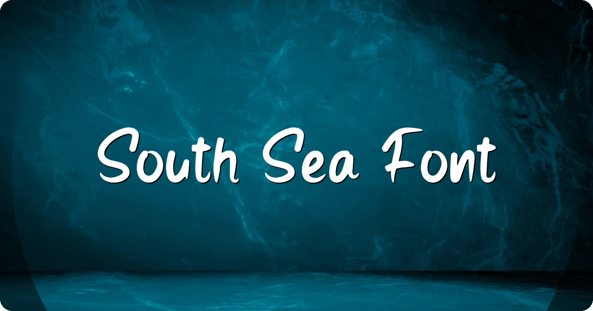 South Sea Font preview