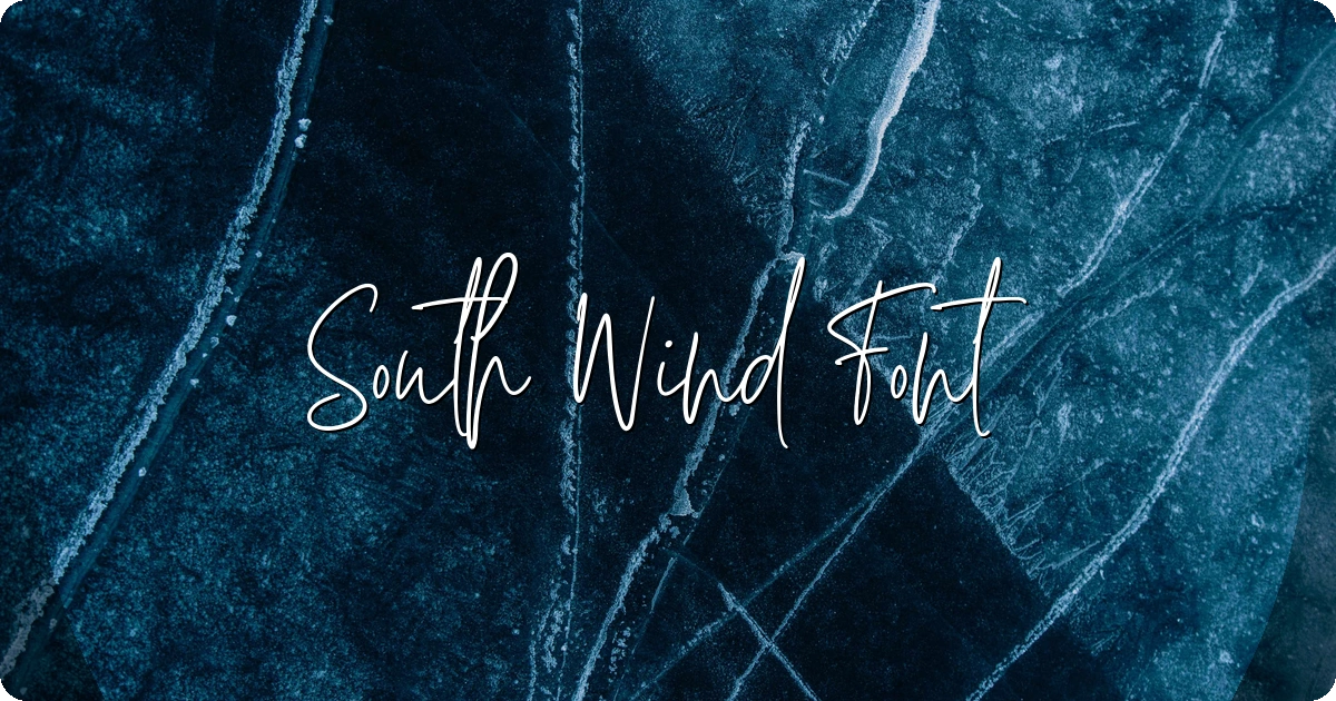 South Wind Font preview