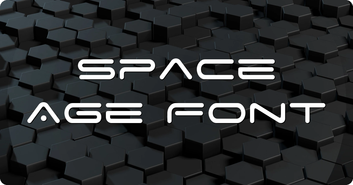 Space Age Font preview