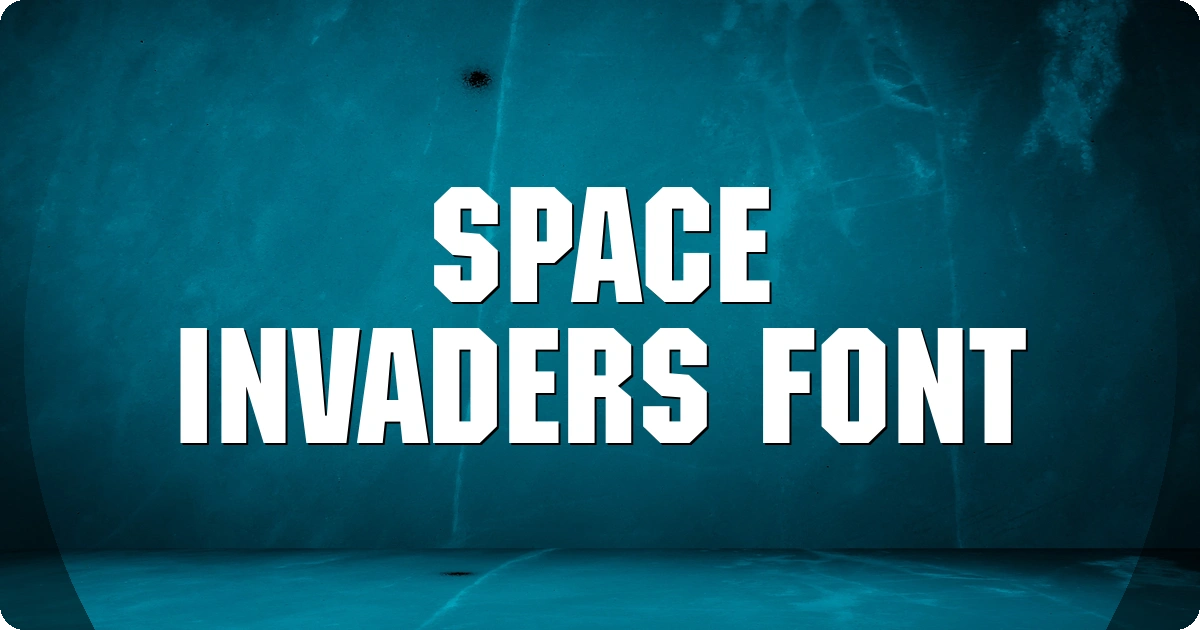 Space Invaders Font preview