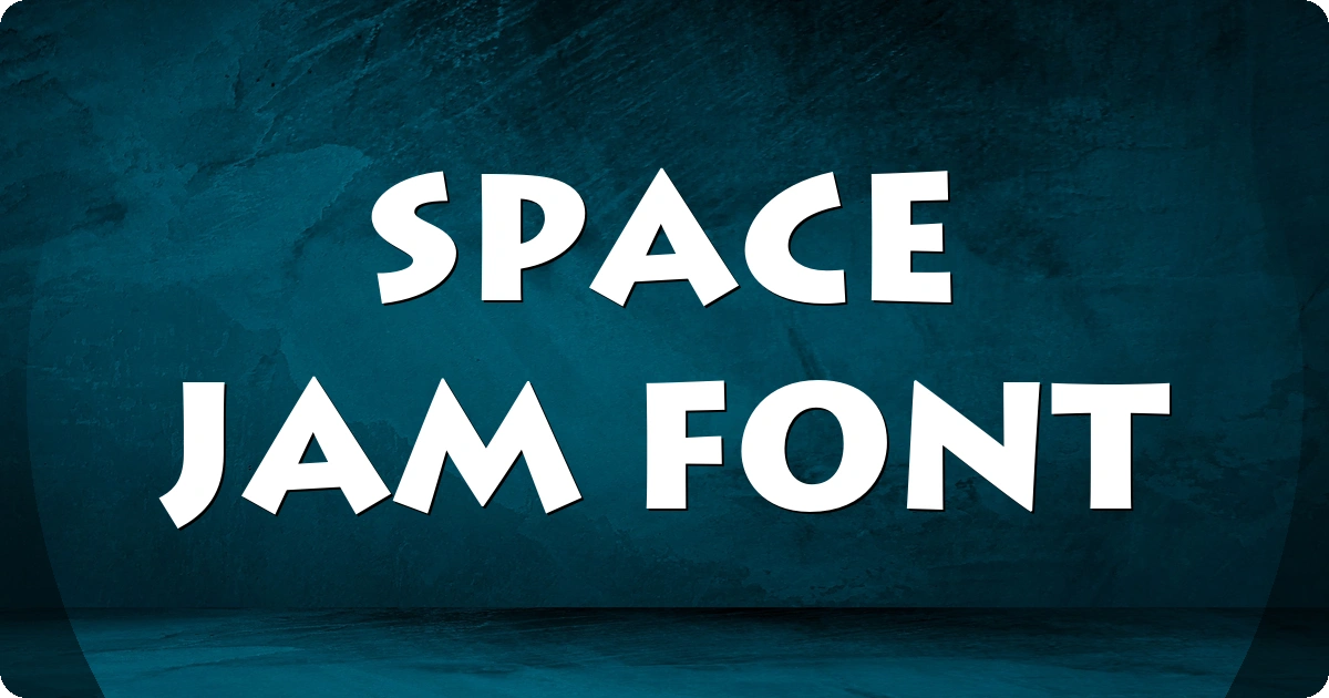 Space Jam Font preview