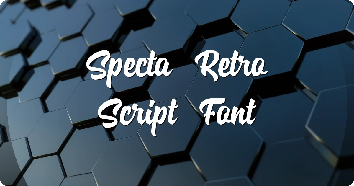 Specta Retro Script Font preview