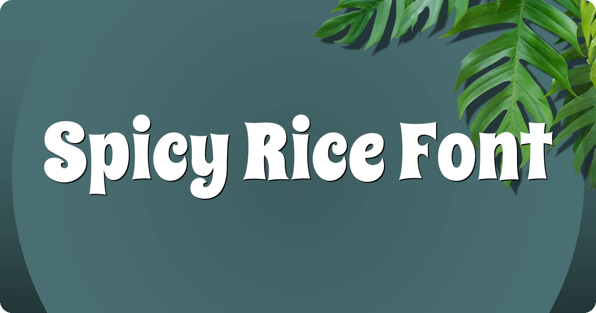 Spicy Rice Font preview