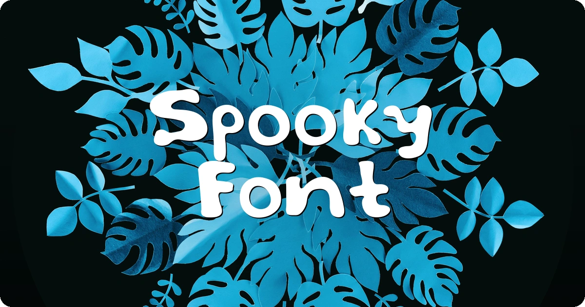 Spooky Font preview